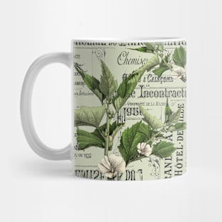 dark academia leaf wildflower french country Mug